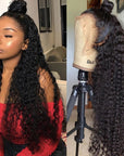 HD Lace Front Human Hair Wig Kinky Curly 150% ivyfreehair