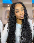 HD Lace Front Human Hair Wig Kinky Curly 150% ivyfreehair